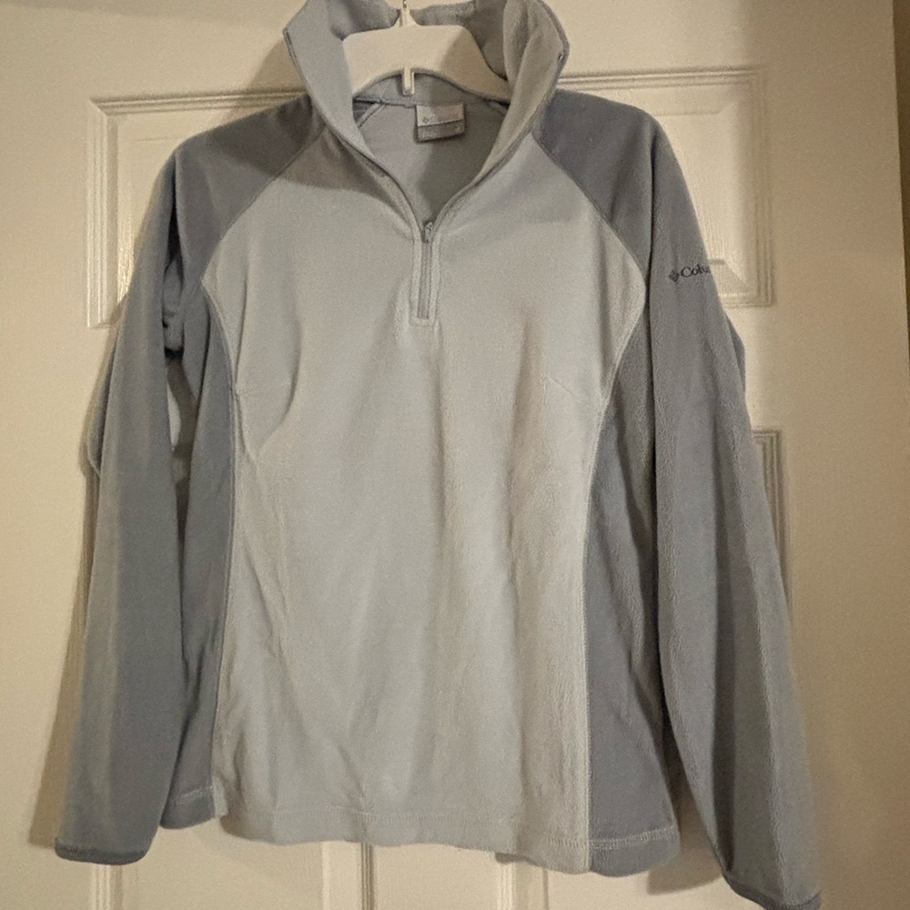 Columbia Two-Tone Blue Fleece Pullover
